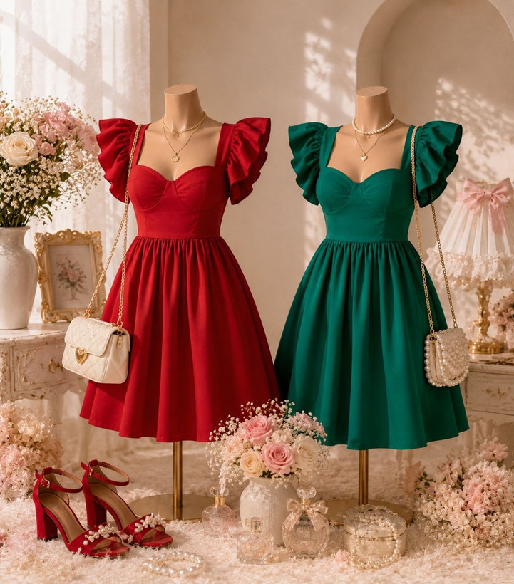 پیراهن کوتاه عروسکی آنجل